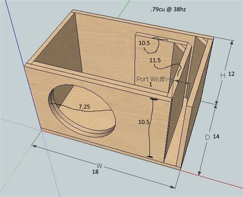 8 inch subwoofer enclosure dimensions